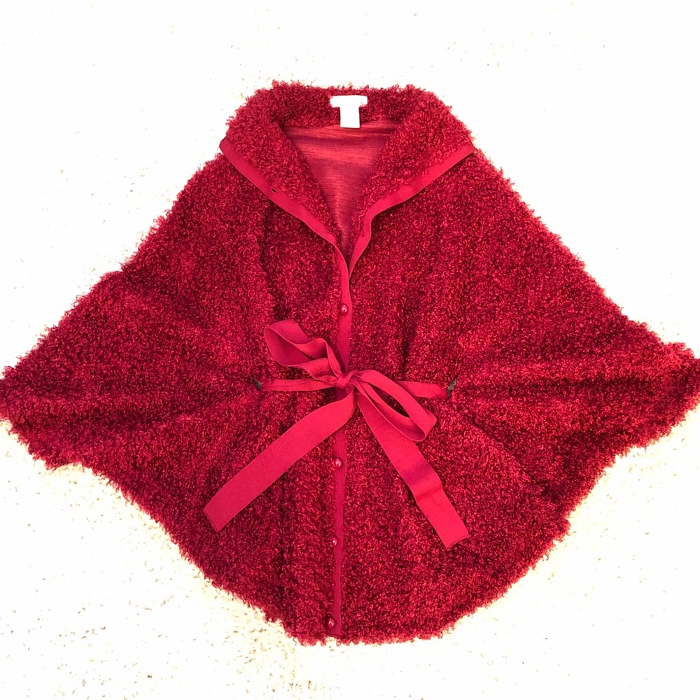 Christina Red Sweater / Jacket Sz. M